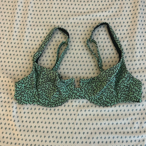 Fisch Swim Grenadines Printed Underwire Bikini Top 🐟 L - Picture 2 of 6